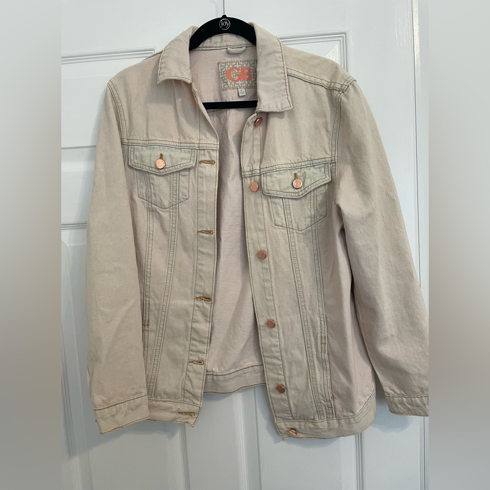 Gianni Bini Pale Pink Denim Jacket
